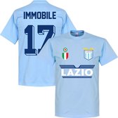 Lazio Roma Immobile 17 Team T-Shirt - Licht Blauw - XL