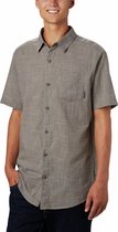 Columbia Under Exposure Yd Short Sleeve Shirt Outdoorblouse Heren - City Grey Plaid - Maat L