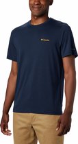 Columbia Outdoorshirt Maxtrail Ss Logo Tee Heren - Collegiate Navy - Maat M