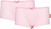 Claesen's Meisjes Boxershort - Small Pink Checks - Maat 164-170