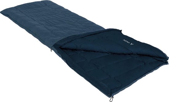 VAUDE Navajo 100 SYN Slaapzak - baltic sea - 1,076 kg - 190, 220 x 80 x 80 cm - dekenontwerp voor comfortabele beenruimte - als deken te gebruiken