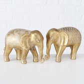 Boltze Home Olifant Samuel H12cm polyresin goud (set van 2) assorti