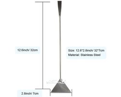 RVS Aquarium Grind Spatel - Sand Flatner - 32 cm