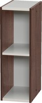 IRIS Modulaire Wandkast/Boekenkast - UB-6020 - Hout - Donkerbruin/Wit