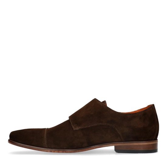 Van Lier Suède Gespschoenen - Bruin - Maat 43 | bol.com