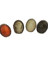 Petra's Sieradenwereld - Set van 4 ringen mix kleur (122)