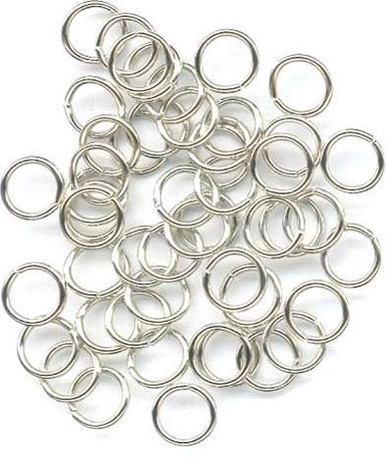 Split Ringen - Gehard - Zilverkleurig - 8mm - 100 Stuks