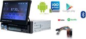 Klapscherm autoradio - Android 8.1 - Navigatie - Bluetooth - USB - Radio - 7 inch – DVD CD Speler – Mirror Link