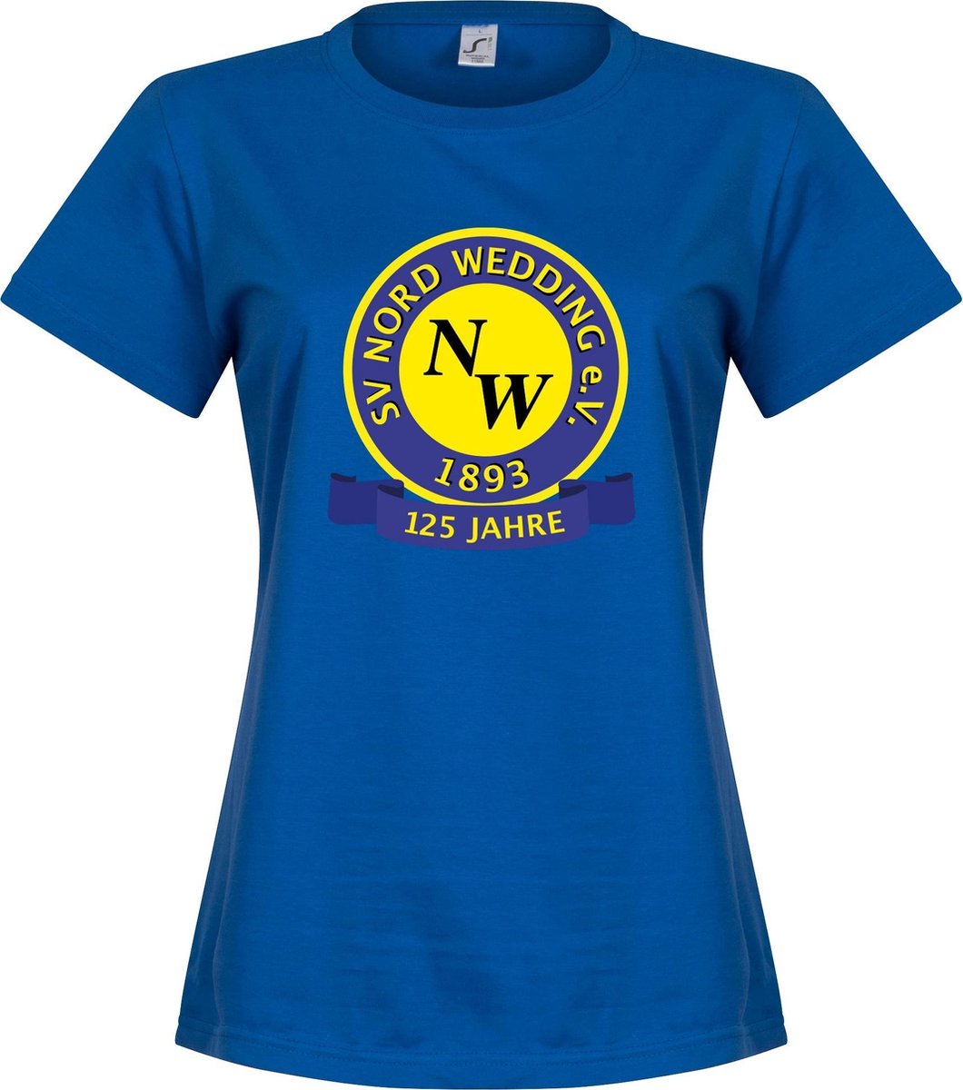 SV Nord Wedding Centenary Dames T-Shirt - Blauw  - M