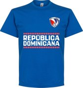 Dominicaanse Republiek Team T-Shirt - Blauw  - XXXXL