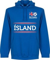 IJsland Team Hooded Sweater - Blauw - S