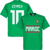 Marokko Ziyach 10 Team T-Shirt - Groen - L