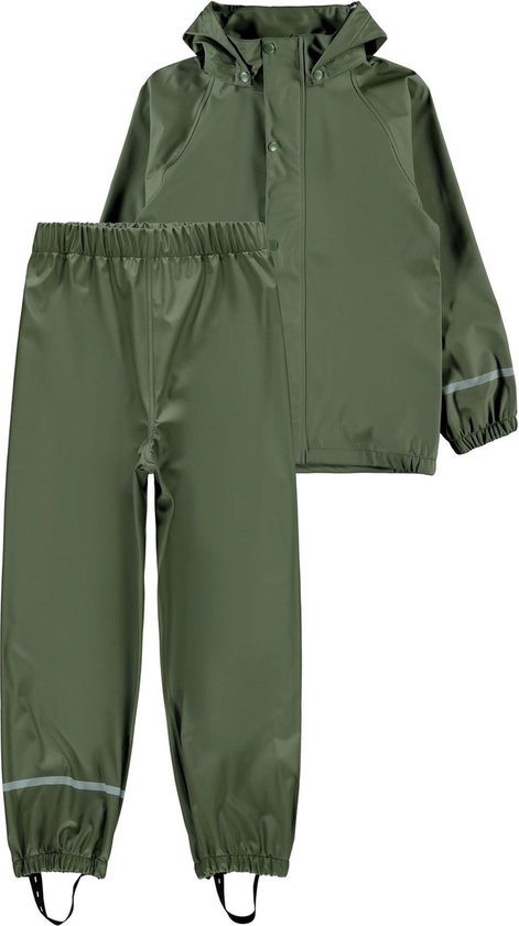 Name it Combinaison de pluie - Taille 80 - Unisexe - vert olive