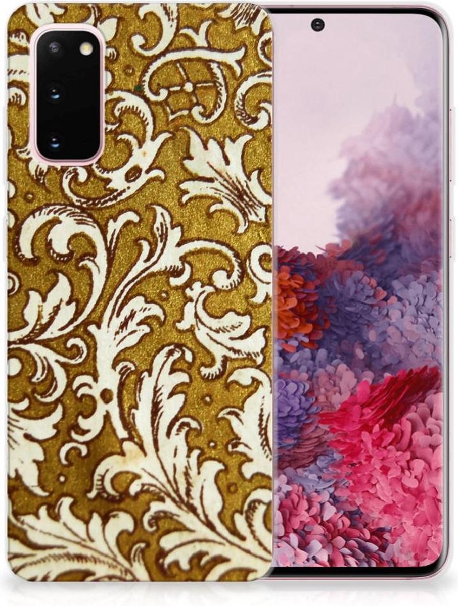 Siliconen Hoesje Samsung Galaxy S20 Barok Goud