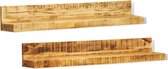 Massief houten boekenplank (set van 2)