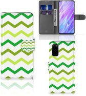 Geschikt voor Samsung Galaxy S20 Telefoon Hoesje Origineel Cadeau Zigzag Groen