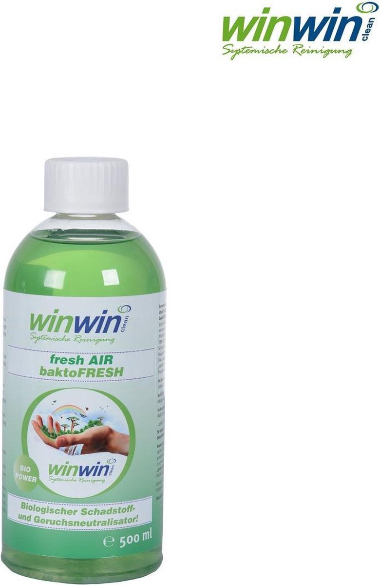 winwinCLEAN baktoFRESH 500ml BIOLOGISCHE Verontreinigende lucht & Geur neutralisator