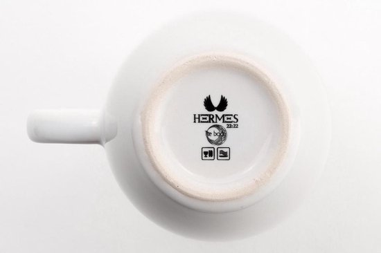 Lite-Body Hermes Koffie beker - 200 ml - Set van 6 - Wit - Lite-Body