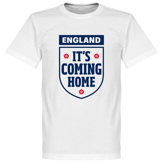 It's Coming Home England T-Shirt - Wit - XXXL
