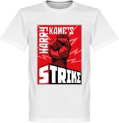 Harry Kane's Strike T-Shirt - Wit - XXXXL