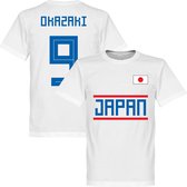 Japan Okazaki 9 Team T-Shirt - Wit - XXXXL