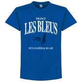 Frankrijk Les Bleus Rugby T-Shirt - Blauw - XXXXL
