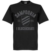 Sampdoria Established T-Shirt - Zwart - XXL