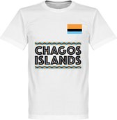 Chagos Islands Team T-Shirt - Wit - 5XL