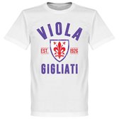 Fiorentina Established T-Shirt - Wit - XXXXL