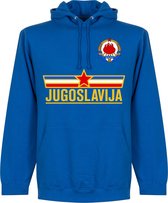 Joegoslavië Team Hooded Sweater - Blauw - XXL