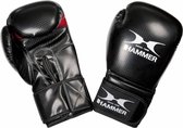 Hammer Boxing Gloves X-Shock Bokshandschoenen - Unisex - zwart/rood Maat 8 Oz/ 226, 792 gram - wedstrijden/ juniormaat