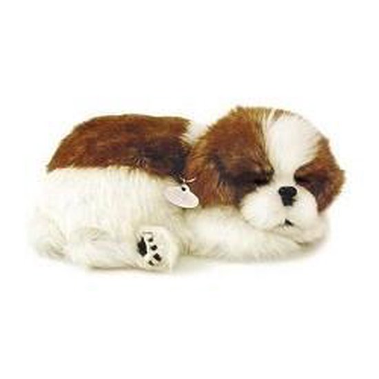 Perfect Petzzz Soft Shih Tzu - Knuffeldier - Mechanische ademhaling - Met accessoires