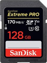 SanDisk Extreme Pro SDXC - Geheugenkaart - 128GB - V30 U3 UHS-I - 170MB/s