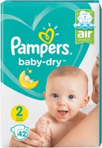 Pampers Baby Dry Mid Pack Mini Maat 2 - 4x42 stuks