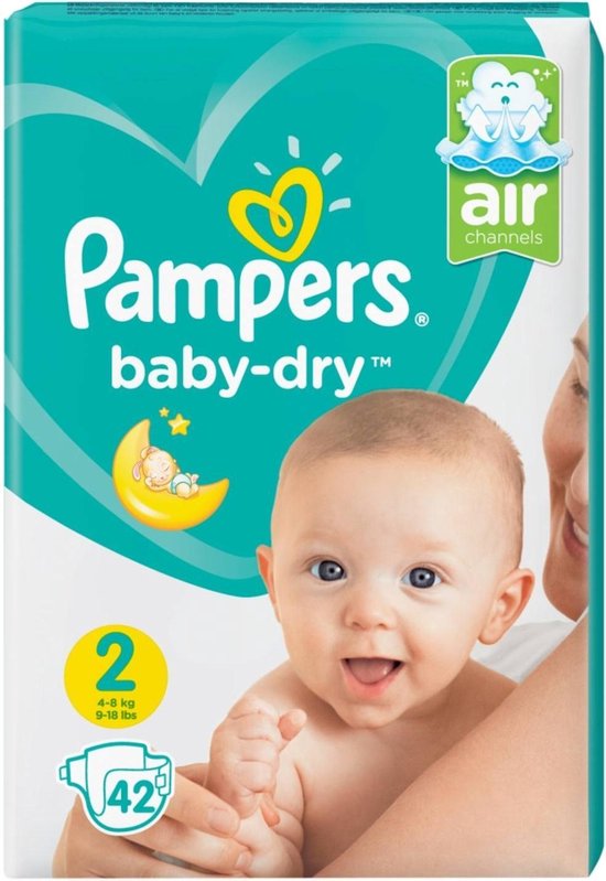 eerlijk cafe code Pampers Baby Dry Mid Pack Mini Maat 2 - 4x42 stuks | bol.com