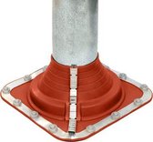 Combi Silicone dakdoorvoer ø 45-85mm 0-40° tot 250°C  incl. clips rood