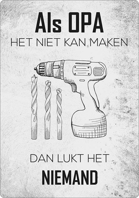 Proverbe: Si grand-père ne peut pas y arriver ... personne ne le peut! | Tableau de texte en bois