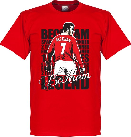 David Beckham Legend T-Shirt - Rood
