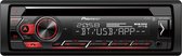 Pioneer DEH-S420BT Autoradio Enkel din Rood-CD Tuner-USB-Bluetooth - 4 x 50 W