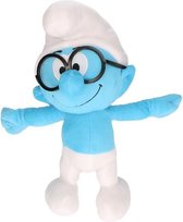 Brilsmurf knuffel pop 38 cm - Smurfen knuffelpoppen - Cartoon speelgoed knuffels voor kinderen