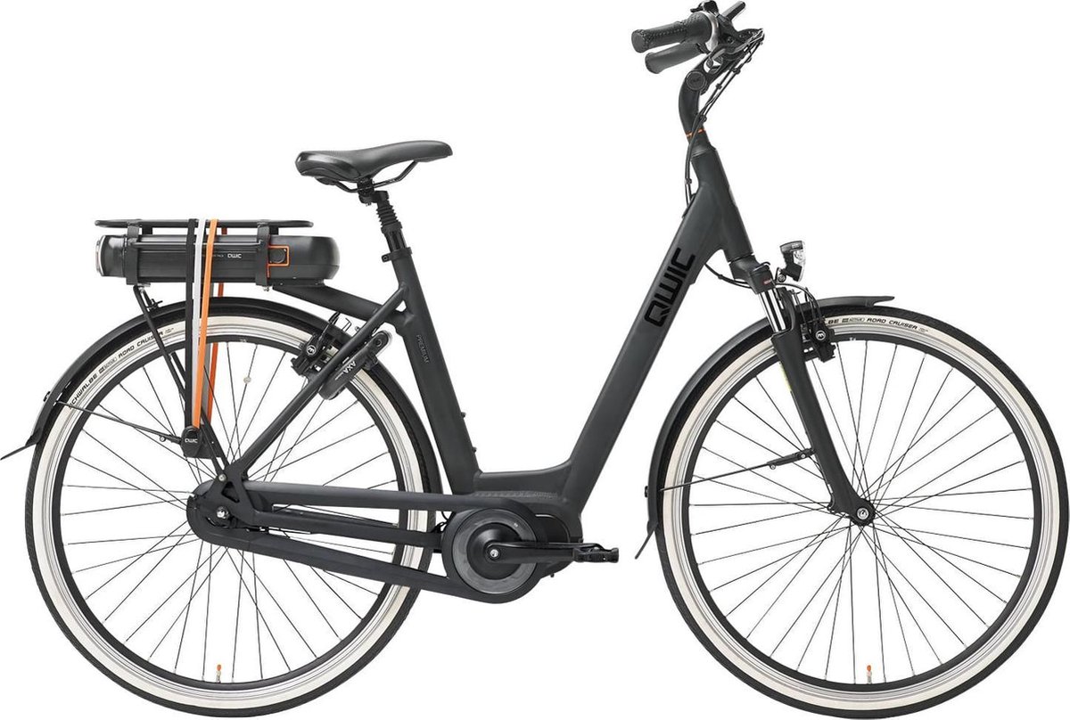 Qwic Premium MN7 HS11 Elektrische fiets - Dames - 54 cm - Mat zwart |  bol.com