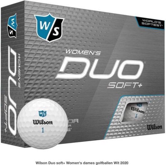 Wilson Duo soft+ Women's dames golfballen Wit