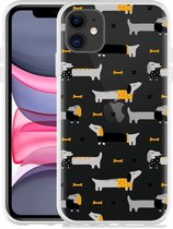 Geschikt voor Apple iPhone 11 Hoesje Teckels - Designed by Cazy