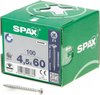 Spax Spaanplaatschroef Verzinkt PK 4.5 x 60 (100) - 100 stuks