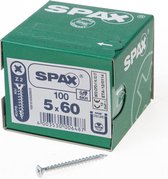 Spax Spaanplaatschroef Verzinkt PK 5.0 x 60 (100) - 100 stuks
