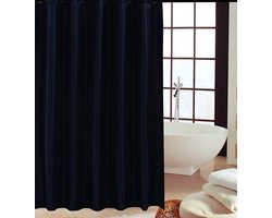 KAV – Douchegordijn - 180x220cm - Polyester - Zwart