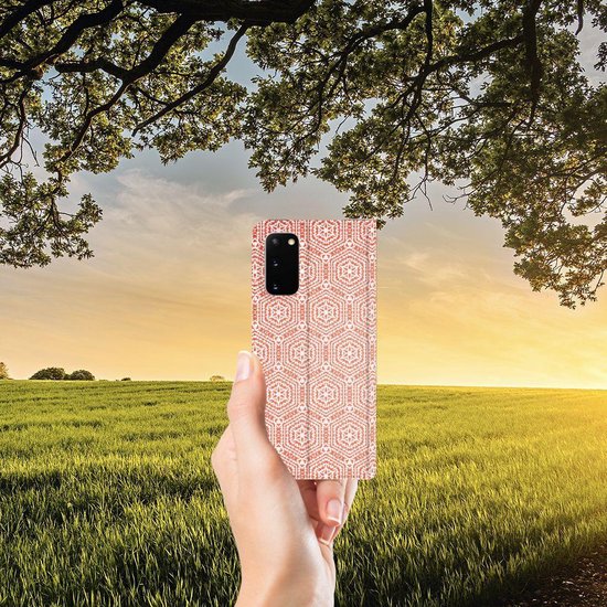 Coque Samsung Galaxy S20 avec Motif Aimant Orange