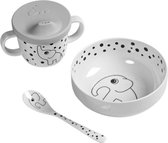 Done By Deer Happy Dots First Meal Eetset Grey