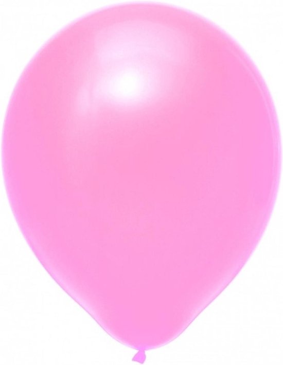 Roze ballon met lichte glans.