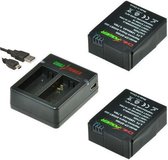 ChiliPower GoPro Hero 3 KIT (2 batterijen + duo USB oplader) CP-GP302-2PCH2
